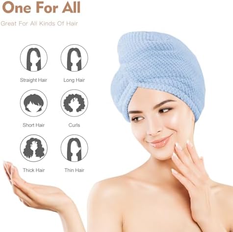 Stocking Stuffers for Women Teen Girls Microfiber Hair Towel for Women - Image 2