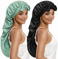 DEMAZALO Silk Long Bonnet for Braids & Curly Hair, Silk Satin Bonnet for Sleeping, Extra Large Bonnets for Women Braid by Demazalodirect