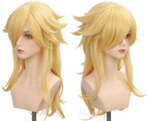 Mildiso 6pcs Girls Blonde Princess Costume Wig Kids Cosplay Halloween M136 - Image 3