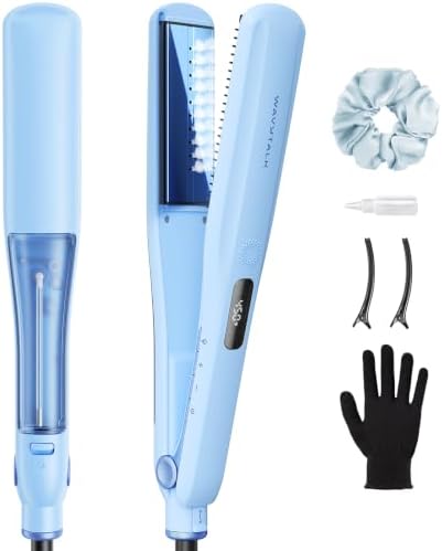 Wavytalk Steam Hair Straightener Steam Sesh for Less Heat Damage, Flat Iron by wavytalk-HairTalks