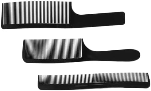 3pcs Wave Comb for Men Curved Clipper Barber Salon Hairdressing Black - Image 3