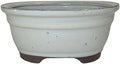 Brussel's Bonsai - Small Ceramic Bonsai Planter, Oval Shape Bonsai Pot by BrusselsBonsai