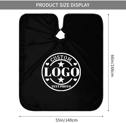 Custom Barber Cape Customized Haircut Capes Logo Text Photo Salon Hairdressing Apron for Home and Barbershop - Image 5