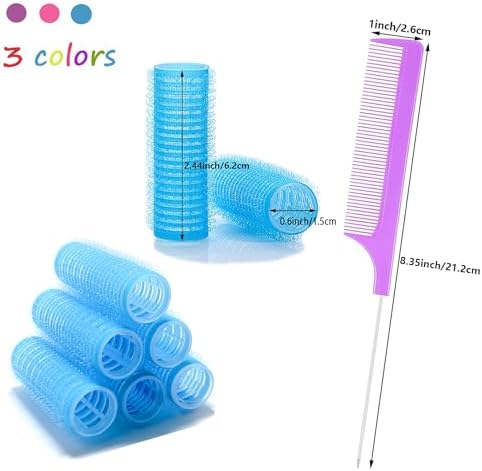 ZMD 36PCS Self Grip Small Hair Curlers Set, Heatless Rollers Hair Curlers Salon Haidressing Curlers DIY Curly Hair Accessories for Medium Short Thin Fine Hair (0.6Inch) - Image 2