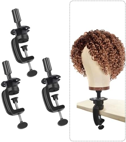 3PCS Wig Mannequin Head Stand,Wig Head Stand Clamp,Mannequin Head Holder - Image 4
