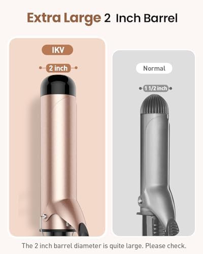 2 inch Curling Iron Extra Large Barrel for Long Hair,Create Big Curls - Image 5