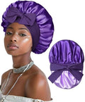 AWAYTR Double Layer Satin Bonnet for Women, Reversible Sleep Hair Wrap by AWAYTR