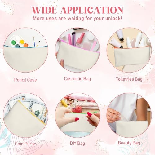 Legigo Blank Canvas Bags Zipper Pouch Makeup Bags Pencil Pouch Bulk - Image 5