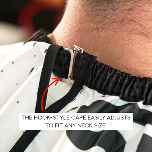 Supreme Trimmer Premium Waterproof Professional Barber Cape Ghost Ink - Image 3