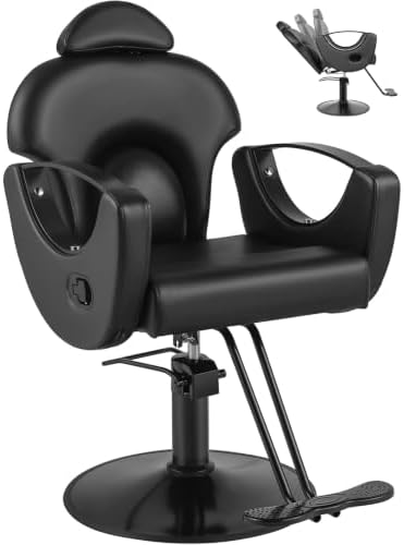 Salon Chair, Barber Chair, Reclining Hair Salon Chair for Hair Stylist by GRATIVIAOFFICIAL