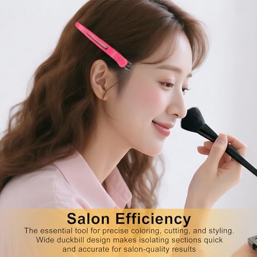 Duck Bill Hair Clips for Women 12 Pcs Black for Hair Styling Clips - Image 3
