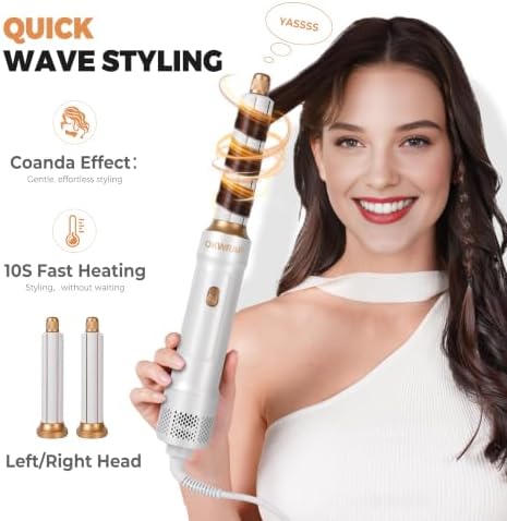 OKWRAP 6 in 1 Blow Dryer Brush and Auto Wrap Hair Styler - Image 2