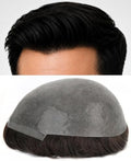 0.08mm Thin Skin Hair System for Men, #1 Jet Black by TOPUNIQUE