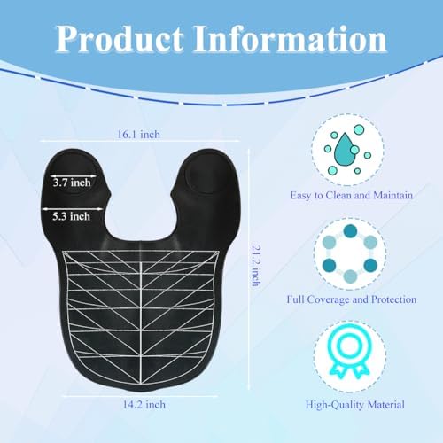 Silicone Hair Cutting Guide Shawl,Shoulder Silicone Mat for Hair Tools,Waterproof Silicone Hair Cut Cape for Professional Hair Stylists and Beginners,Large Haircutting Pads for Home and Salon Use - Image 2