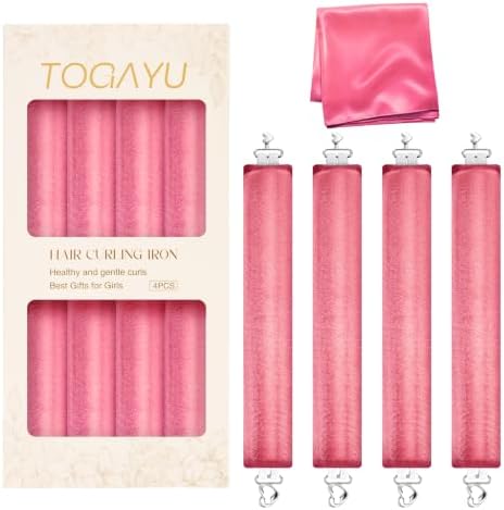 Heatless Curls Overnight Hair Care Set - Jumbo Velvet Hair Curlers by TogayuSelected