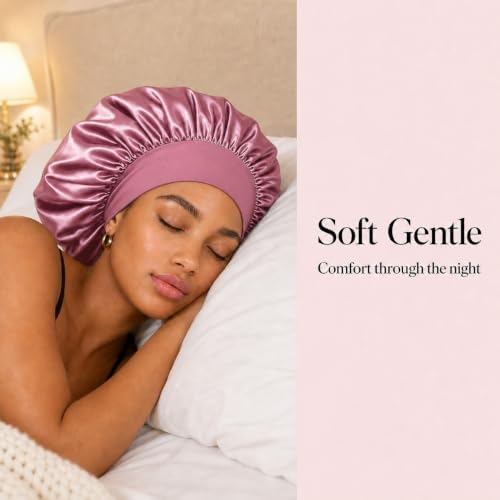 Yanideer 2 Pack Satin Bonnet for Sleeping Double Layer - Image 2