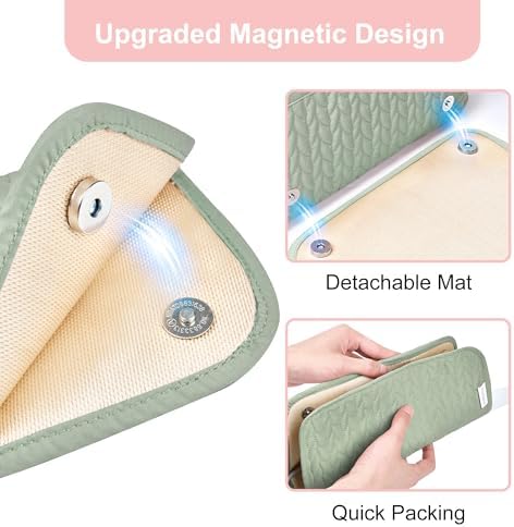 KarSyon Hair Tools Travel Bag with Hot Tool Mat 2 in 1 Organizer Bags - Image 4