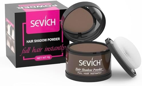Sevich Hairline Powder, Gray Root Touch Up, Sweatproof, Medium Brown by SEVICH