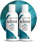 Adore Semi Permanent Hair Color, 168 Emerald, 4 Fl Oz (2 Pack) by Adore