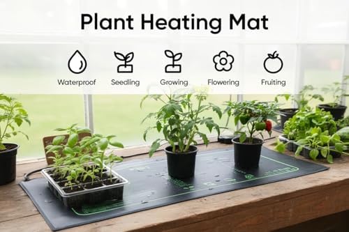 2 Pack Seedling Heat Mat with Thermostat for Plants Seed Starting,10"x20.5" - Image 3