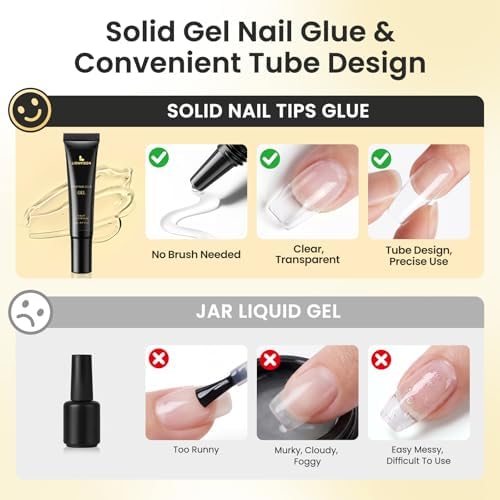 LIONVISON Solid Gel Nail Glue: 28+ Days Long-Lasting for DIY Beginners - Image 4