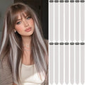 Sliver Gray Hair Extensions Clip in Light Grey Hairpiece Gift 14PCS by LADYAMZ