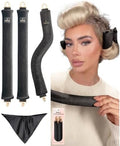 YOSHUYUKI Velvet Heatless Curls Overnight Flexible Curling Rods Heatless Curlers No Heat Damage Foam Hair Rollers for Short Long Hair to Sleep in with Triangular Satin Scarf by YOSHUYUKI
