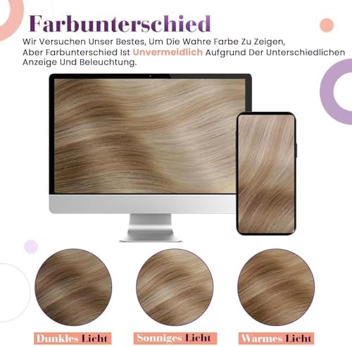 LaaVoo Hair Extensions Clip Ins, For Daily Wear, 20 Inch - Image 6