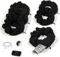 Pocket Scrunchies Holder Secret Hidden Compartment Items Velvet Hair Scrunchies Storage with Zipper Pocket for Women by Ivyu