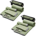 OlimpiaFit Quick Dry Towel - 3 Size Pack of Lightweight Microfiber Travel Towels w/Bag - Fast Drying Towel Set for Camping, Beach, Gym, Backpacking, Sports, Yoga & Swim Use by OlimpiaFit