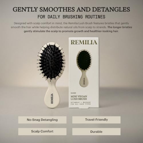 Smoothing Paddle Hair Brush for Frizz Control, Snag free Scalp Comfort - Image 5