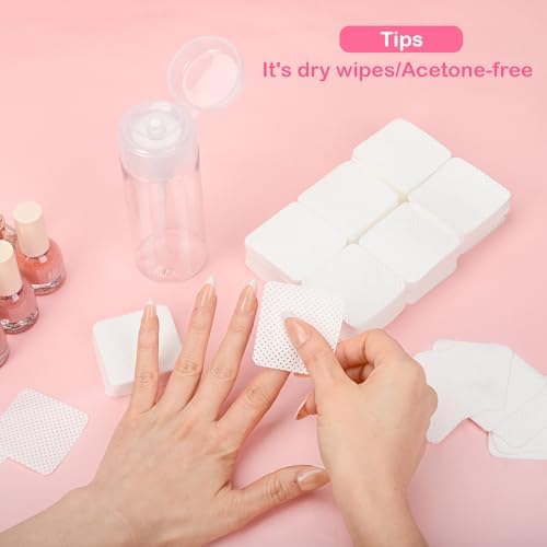 1080PCS Lint Free Nail Wipes with Pump Dispenser - Image 7