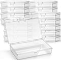 Jetec 18 Pieces Small Clear Plastic Storage Box, 5.2 x 3 x 1.2 Inch by Jetec