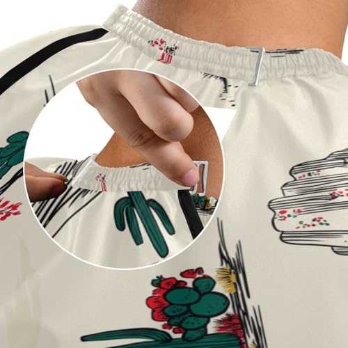 Blueangle Desert Cactus Salon Barber Cape for Men and Women Hairdressing, Waterproof Adjustable Snap Closure Apron Hair Cutting Capes for Home Use, 55x65 Inch - Image 7