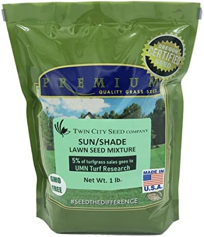 Sun & Shade Lawn Grass Seed Mixture, 1 lb by TwinCitySeedCo