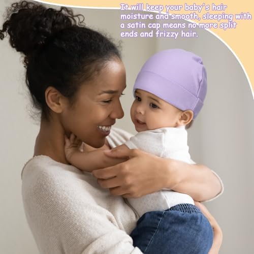 6 Pcs Satin Lined Baby Beanie Newborn - Image 6