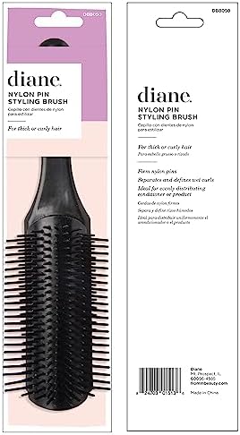 Diane Nylon Pin Styling Hair Brush for Detangling, Separating, Shaping and Defining Wet Thick or Curly Hair, Glides Through Tangles with Ease - Image 6