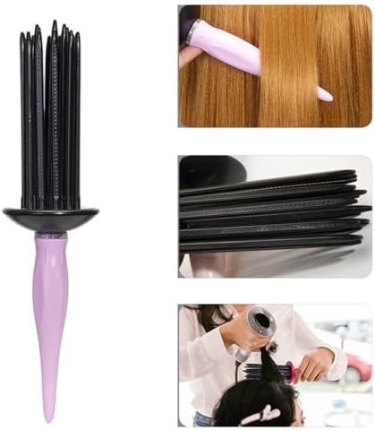 Curling Roll Comb Curl Defining Brush Round Curly Hair Comb Beautiful Curls Travel friendly Hair Styling Tool Create, Green - Image 2