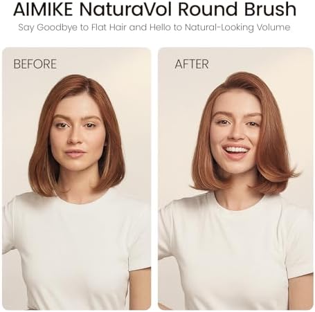 AIMIKE NaturaVol Round Brush for Blow Out, 1.3" Small Brush for Short Hair - Image 2