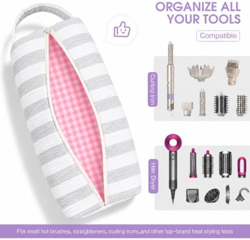 Quilted Hair Tools Travel Case for Dyson Airwrap and Styling Tools - Image 5