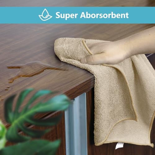 HOMEXCEL 50PK Microfiber Cleaning Cloth, Cleaning Rag for Home, 11.5x11.5in - Image 3