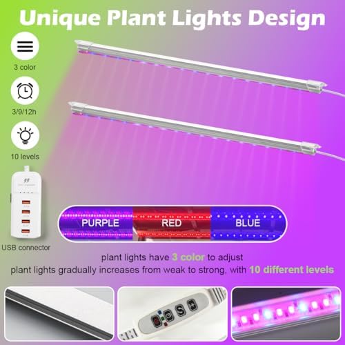 RooTrimmer 5-Tier Hydroponics Growing System, Plant Stand with Grow Lights - Image 5