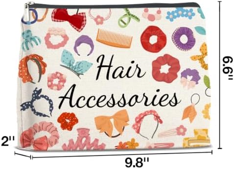 LyoGao Hair Accessory Makeup Bag, Hair Stuff Cosmetic Bag for Girls Women - Image 2