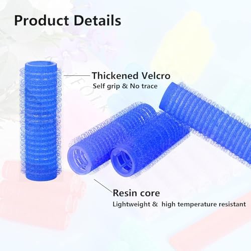 ZMD 18Pcs Self Grip Small Hair Rollers Curlers, Plastic Hair Rollers Heatless Salon Hairdressing Curlers DIY Curly Hair Accessories for Women Girls Short Thin Fine Hair (0.8 x 2.4 Inch) - Image 3