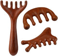 ProSuites 3 Pack Scalp Massager Hair Growth,Wooden Gua Sha Head Massage Tool for Hair Growth, Soothing and Relaxing by ProSuites