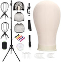 22" Canvas Wig Head Set with 61" Adjustable Tripod Stand by Demides