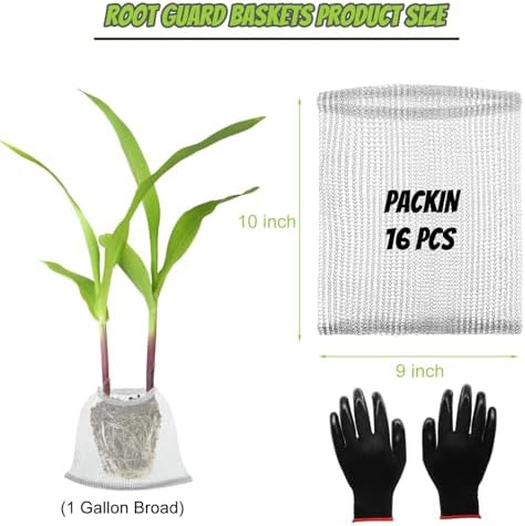 16 Pcs Gopher Baskets 1 Gallon Root Guard Proof Stainless Wire Steel Trap - Image 2