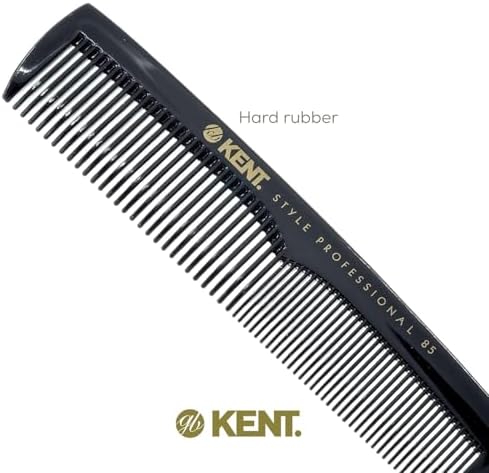 Kent SPC85 5 inch Salon-Style Dressing Cutting Comb with Wide and Fine Teeth Professional Barber Haircut Comb for Styling and Teasing, Hard Rubber, Anti-static, Unbreakable & Heat Resistant - Image 6