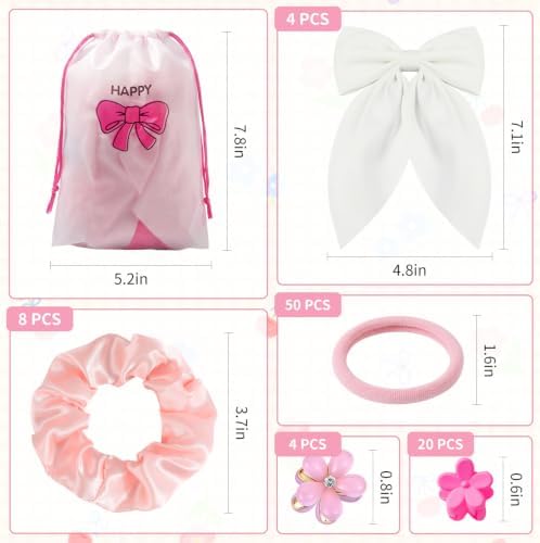 86PCS Little Girls Hair Accessories Set Cute Girls Hair Ties Hair Clips Set - Image 2
