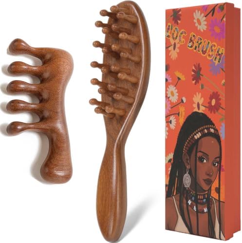 Loc Brush for Dreads and Microlocs, Loc Comb for Sisterlocks by Moreinday